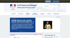 Desktop Screenshot of ambafrance-sn.org